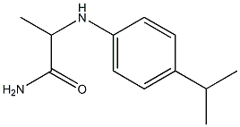 2-{[4-(propan-2-yl)phenyl]amino}propanamide Struktur