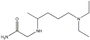 2-{[5-(diethylamino)pentan-2-yl]amino}acetamide Struktur