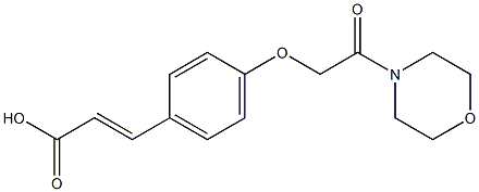 3-{4-[2-(morpholin-4-yl)-2-oxoethoxy]phenyl}prop-2-enoic acid Struktur