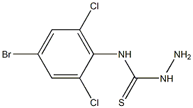 3-amino-1-(4-bromo-2,6-dichlorophenyl)thiourea Struktur