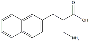 3-amino-2-(naphthalen-2-ylmethyl)propanoic acid Struktur