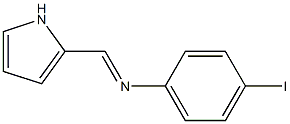 N-(4-iodophenyl)-N-[(E)-1H-pyrrol-2-ylmethylidene]amine Struktur