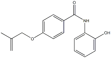 N-(2-hydroxyphenyl)-4-[(2-methyl-2-propenyl)oxy]benzamide Struktur