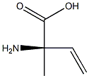 (2R)-2-Amino-2-methyl-3-butenoic acid Struktur