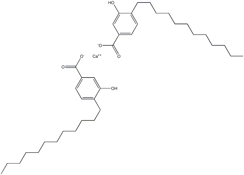 Bis(4-dodecyl-3-hydroxybenzoic acid)calcium salt Struktur