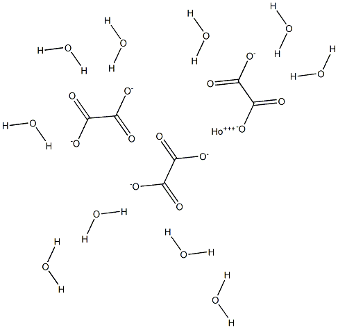 Holmium trioxalate decahydrate Struktur