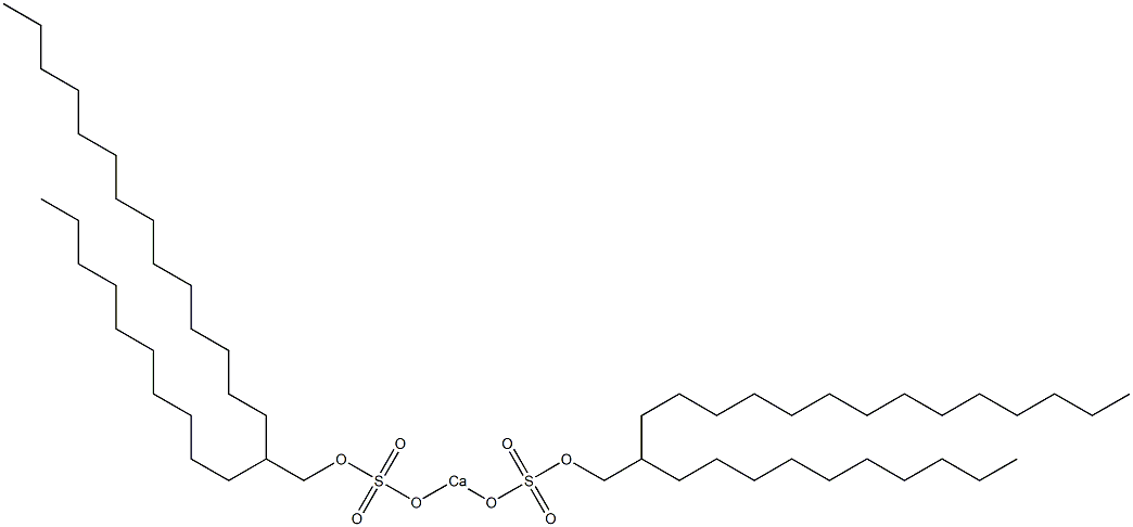 Bis(2-decylhexadecyloxysulfonyloxy)calcium Struktur