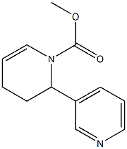 2-(3-Pyridyl)-1,2,3,4-tetrahydropyridine-1-carboxylic acid methyl ester Struktur