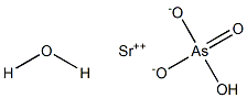 Strontium hydrogenarsenate hydrate Struktur