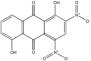 1,5-Dihydroxy-2,4-dinitroanthraquinone Struktur