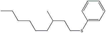 1-Phenylthio-3-methylnonane Struktur