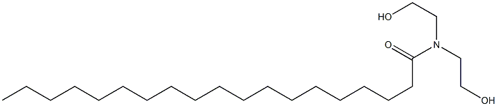 N,N-Bis(2-hydroxyethyl)nonadecanamide Struktur