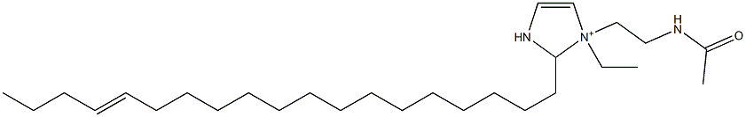 1-[2-(Acetylamino)ethyl]-1-ethyl-2-(15-nonadecenyl)-4-imidazoline-1-ium Struktur