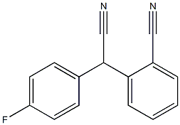 (2-Cyanophenyl)(4-fluorophenyl)acetonitrile Struktur