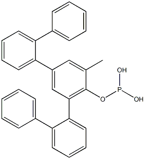 Phosphorous acid di(2-biphenylyl)o-tolyl ester Struktur