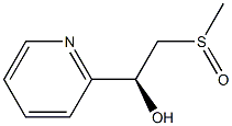 (1S)-1-(2-Pyridyl)-2-methylsulfinylethanol Struktur