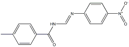 N1-(4-Methylbenzoyl)-N2-(4-nitrophenyl)formamidine Struktur