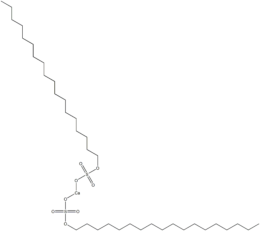 Bis(octadecyloxysulfonyloxy)calcium Struktur