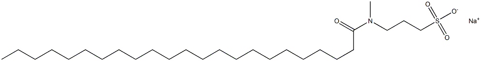 3-[N-(1-Oxotricosyl)-N-methylamino]-1-propanesulfonic acid sodium salt Struktur