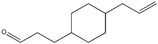 3-[4-(2-Propenyl)cyclohexyl]propanal Struktur