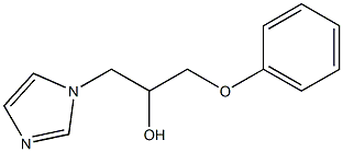 1-Phenoxy-3-(1H-imidazole-1-yl)-2-propanol Struktur