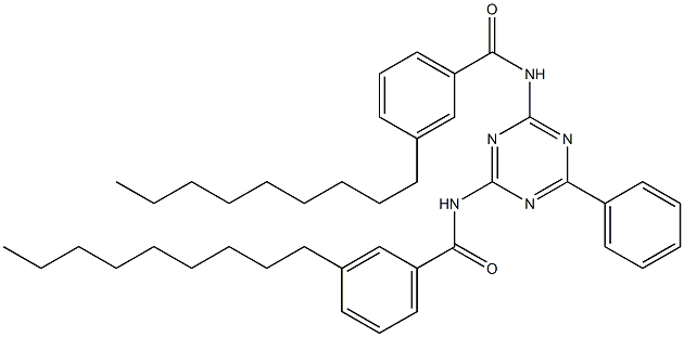 N,N'-(6-Phenyl-1,3,5-triazine-2,4-diyl)bis(3-nonylbenzamide) Struktur