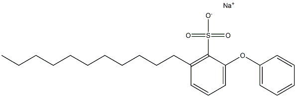 2-Phenoxy-6-undecylbenzenesulfonic acid sodium salt Struktur