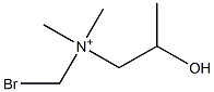 N-Bromomethyl-N,N-dimethyl-2-hydroxypropan-1-aminium Struktur