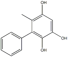 4-Methyl-3-phenyl-1,2,5-benzenetriol Struktur