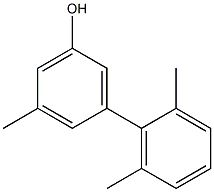 5-Methyl-3-(2,6-dimethylphenyl)phenol Struktur