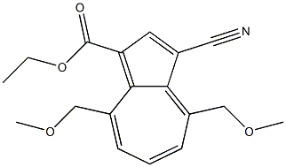 3-Cyano-4,8-bis(methoxymethyl)azulene-1-carboxylic acid ethyl ester Struktur