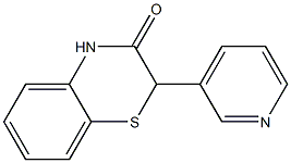 2-(3-Pyridyl)-2H-1,4-benzothiazin-3(4H)-one Struktur