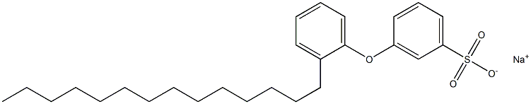 3-(2-Tetradecylphenoxy)benzenesulfonic acid sodium salt Struktur