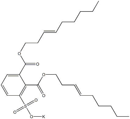 3-(Potassiosulfo)phthalic acid di(3-nonenyl) ester Struktur