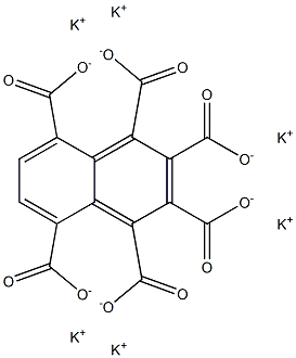 1,2,3,4,5,8-Naphthalenehexacarboxylic acid hexapotassium salt Struktur