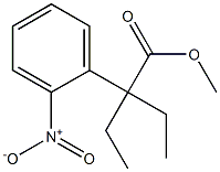 2-(2-Nitrophenyl)-2-ethylbutanoic acid methyl ester Struktur