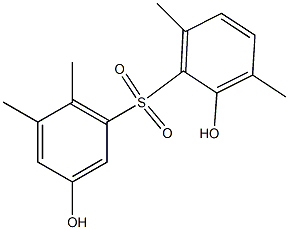 2,3'-Dihydroxy-3,5',6,6'-tetramethyl[sulfonylbisbenzene] Struktur