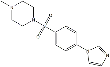 1-[4-(1H-Imidazol-1-yl)phenylsulfonyl]-4-methylpiperazine Struktur