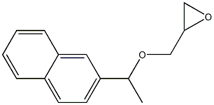 2-[[1-(2-Naphtyl)ethoxy]methyl]oxirane Struktur