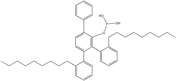 Phosphorous acid bis(2-nonylphenyl)[1,1'-biphenyl]-2-yl ester Struktur