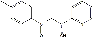 (1S)-1-(2-Pyridyl)-2-(p-tolyl)sulfinylethanol Struktur