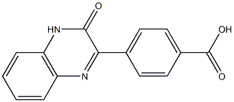 4-[(1,2-Dihydro-2-oxoquinoxalin)-3-yl]benzoic acid Struktur