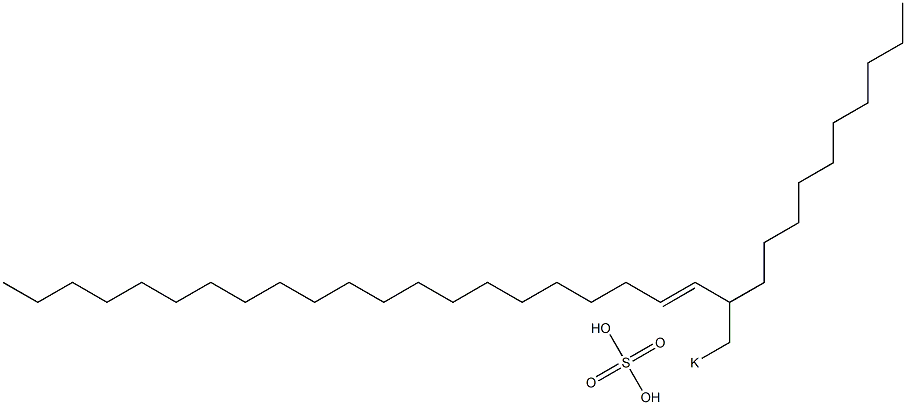 Sulfuric acid 2-decyl-3-tricosenyl=potassium ester salt Struktur