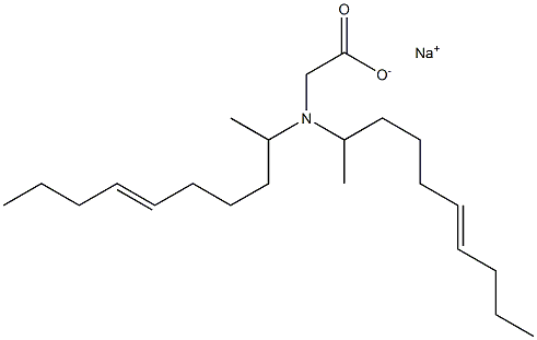 N,N-Di(6-decen-2-yl)glycine sodium salt Struktur