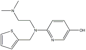 N,N-Dimethyl-N'-(5-hydroxypyridin-2-yl)-N'-(2-thienylmethyl)-1,2-ethanediamine Struktur