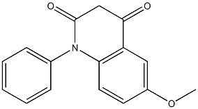 1-(Phenyl)-6-methoxyquinoline-2,4(1H,3H)-dione Struktur