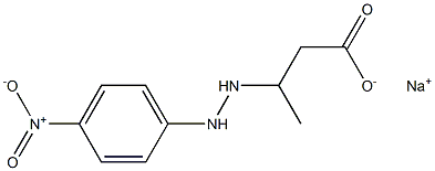 3-[2-(p-Nitrophenyl)hydrazino]butyric acid sodium salt Struktur