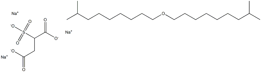 Isodecyl ether sulfosuccinate monosodium disodium salt Struktur