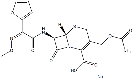 Cefuroxime sodium for injection Struktur