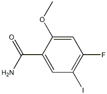 4-Fluoro-5-iodo-2-methoxy-benzamide Struktur